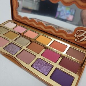 NEW No Box Too Faced Pumpkin Spice Eyeshadow Palette‎ 18 Shades + Mirror